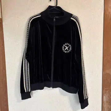 CHRONOIZM 크로노이즘 트랙 자켓 벨로아 자수 로고