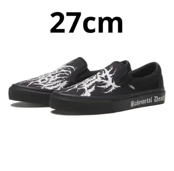 BABYMETAL Vans Slip-On Black/White 27cm