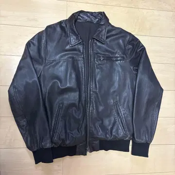 빈티지 MONOPRIXHOMME 블랙 가죽 자켓