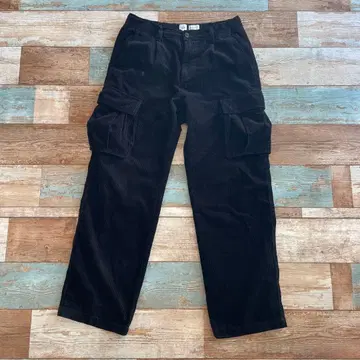 GAP 배기 플리츠 코듀로이 팬츠 S