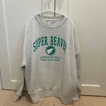 SUPER BEAVER 맨투맨 M 그레이