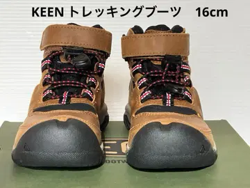 KEEN 등산화 RIDGE FLEX 브라운 16cm