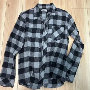 GAIJIN MADE 체크 무늬 플란넬 셔츠 M