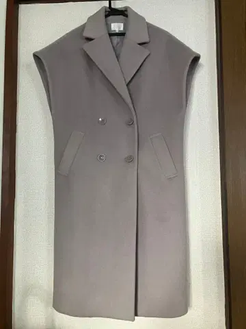 리엔다 그레이지 더블 브레스트 코트풍 롱베스트