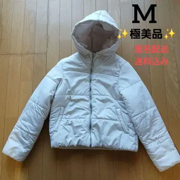 [ 미사용품 ] 여성용 후드 부착 다운 자켓 화이트 M