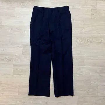 울 100% 헤링본 직조 스트라이프풍 슬랙스 자카드 L 상당