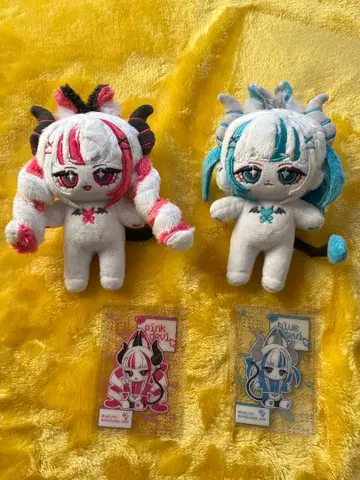 무속성 봉제 인형 10cm 2체 세트