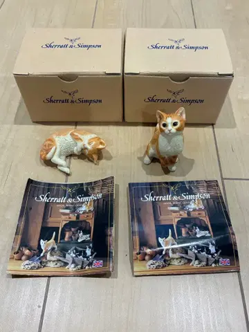 Sherratt & Simpson 셰라트 & 심슨 고양이 2종 세트