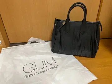 새상품 GUM GianniChiariniDesign 프린지 토트백 BK