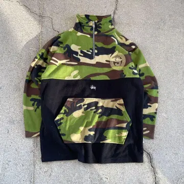 sutiissy 플리스 하프 지퍼 프리 사이즈 카모플라쥬