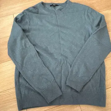 UNIQLO 캐시미어 니트 스웨터 XL 파랑