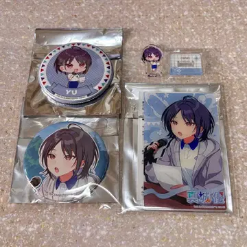 하츠보시 대운동회 마시로 유 캔뱃지 아크릴 카드 쁘띠 아크릴 스탠드 세트