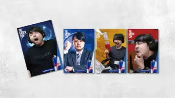 k4sen 레드불 렌티큘러 카드 4종 컴프 세트