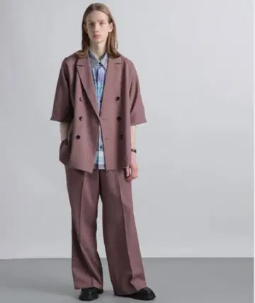 [ 셋업 ] HARE PT 오버 더블 자켓 + PT 배기 와이드 팬츠