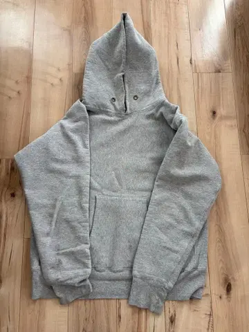 Champion Reverse Weave 빨간색 택 후드티 XL 그레이