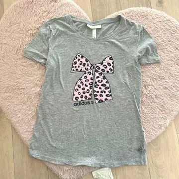 adidasneo 라벨 레오파드 리본 무늬 T셔츠 스포티 캐주얼