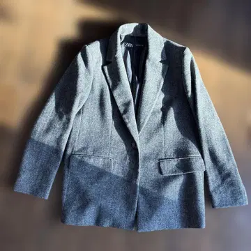 ZARA 그레이 테일러드 자켓 사이즈 S