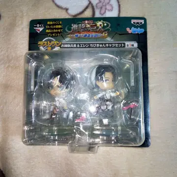 진격의 거인 제일복권 청소병장 & 엘렌 치비큥 캐릭터 세트 피규어