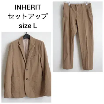 인헤릿 와이드 코듀로이 셋업 브라운 L