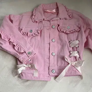 Honey cinnamon 허니시나몬 핑크 데님 자켓