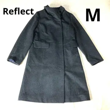 새상품급 Reflect 고급 울 롱 코트 차콜 그레이 리플렉트