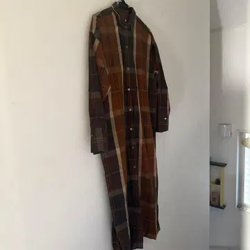 체크 셔츠 원피스