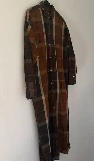 체크 셔츠 원피스