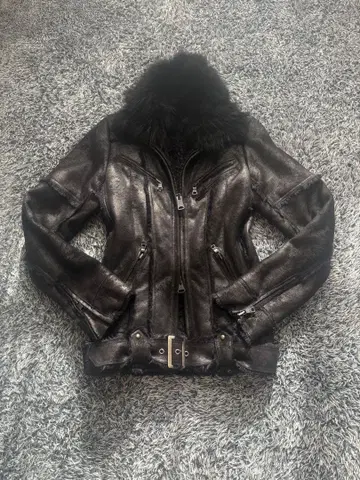 fuga x civarize fur 코팅 재킷