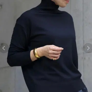 WONDER 터틀넥 풀오버 네이비