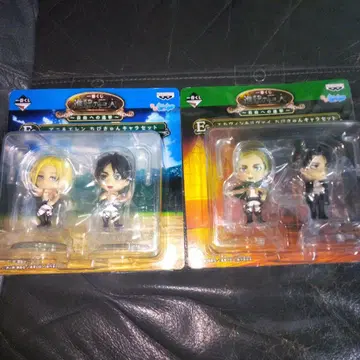 진격의 거인 제일복권 치비큥 캐릭터 세트 엘렌, 리바이, 엘빈