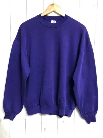 90s USA JERZEES 맨투맨 무지 퍼플 XL s54