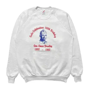 구제 의류 USA제 90S 군인 오마르 브래드레이 빈티지 맨투맨