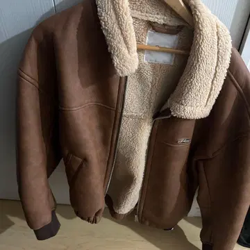 Reason 브라운 가죽 자켓