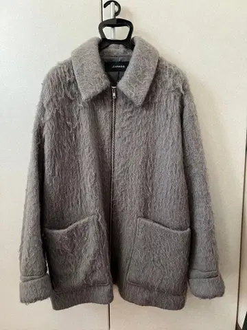 JEANASIS 샤기 자켓 코트 그레이