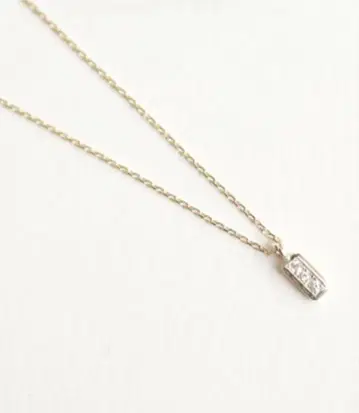 cui-cui K10 다이아몬드 트리플 목걸이