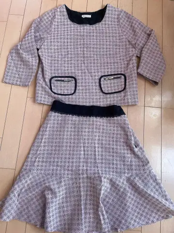 axes femme 체크 무늬 셋업 M