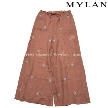 컨디션 최상 2021 마이랜 엔브로이더리 자수 팬츠 라미 MYLAN