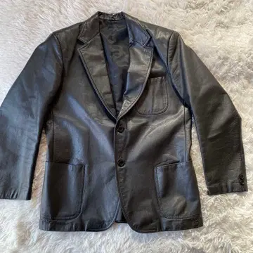 가죽 테일러드 자켓 자켓 소가죽 블랙 LL