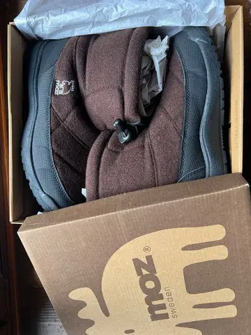 moz 브라운 플리스 부츠