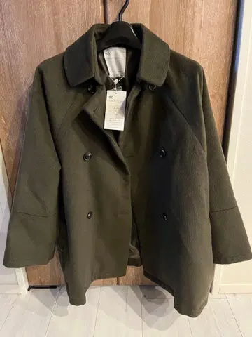 SO 카키 더블 브레스트 코트 F 사이즈