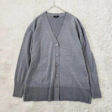 컨디션 최상 PLST 엑스트라 파인 메리노울 블렌드 릴랙스 가디건