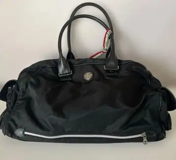 오로비안코 블랙 보스턴 백 나일론 가죽