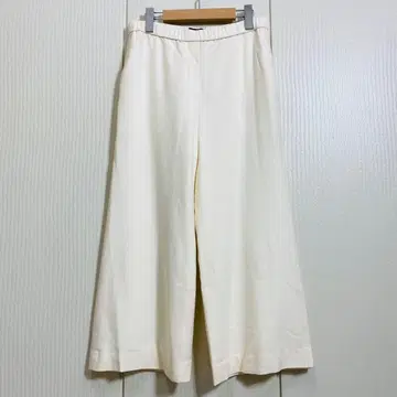 띠어리 라이트삭소니 울 크롭 이지 와이드 팬츠