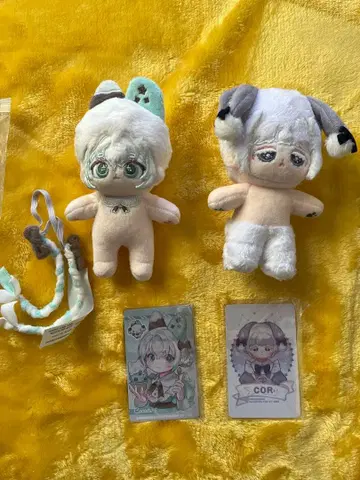 무속성 봉제 인형 10cm 2체 세트