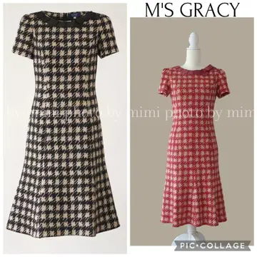 M'S GRACY*WEB 게재*하운드투스 체크 패턴 원피스