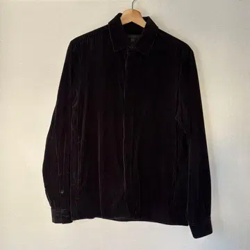 COS 블랙 코듀로이 긴팔 셔츠