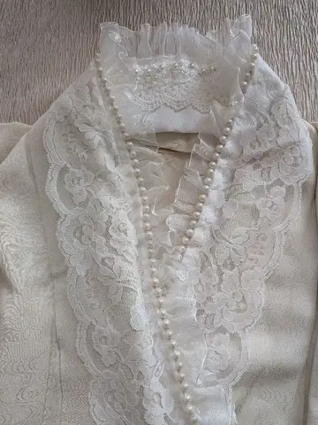 4way 펄, 프릴, 레이스 반깃, 겹깃, 장식깃, 다테깃