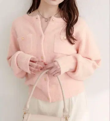 [ 새상품 ] naturalcouture 수플레얀 금장 버튼 포켓 가디건