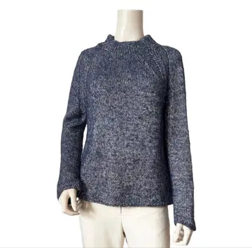 새상품급 조르주 레쉬 라메사 고급 울 소재 하이넥 니트 스웨터 38