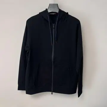 택 포함 새상품 LARDINI 집업 후드티 블랙 (48)